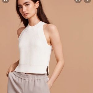 Aritzia Wilfred crevier sleeveless knit top